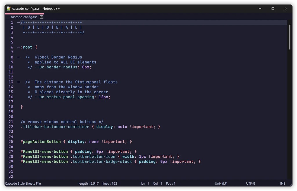 Catppuccin theme for Notepad++