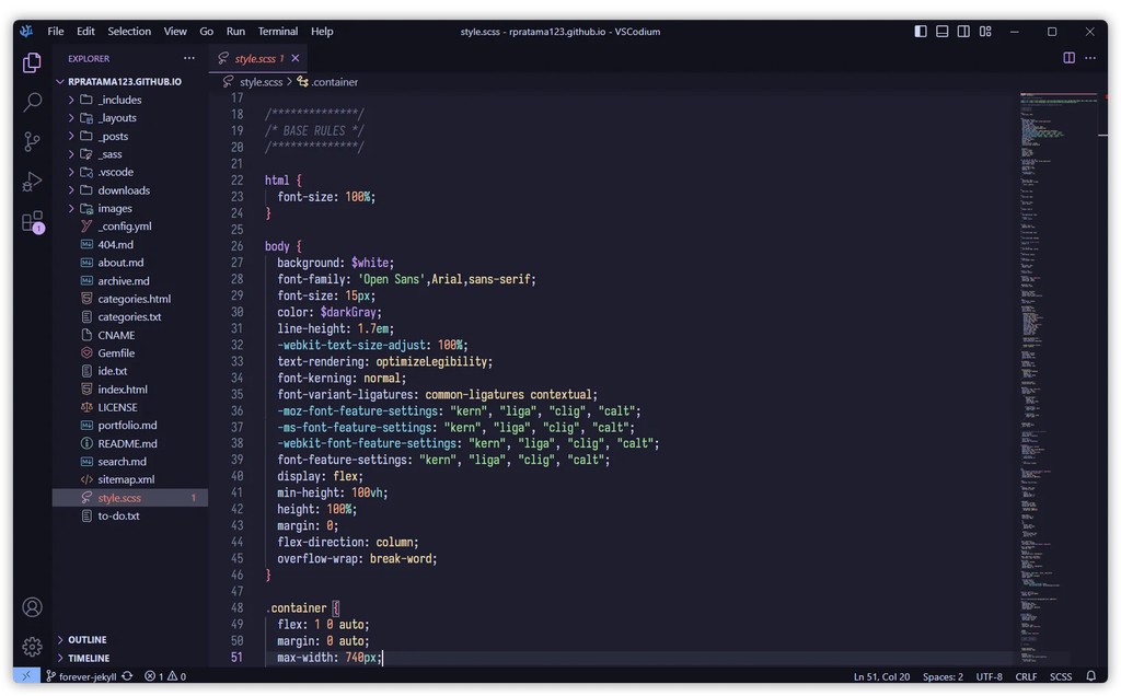 Catppuccin theme for VSCode